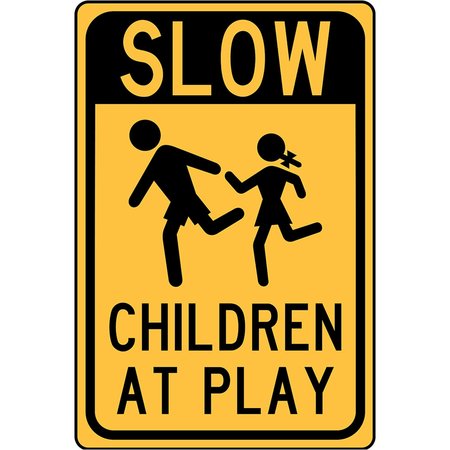 HY-KO Slow Children Sign 12" x 18" A20062